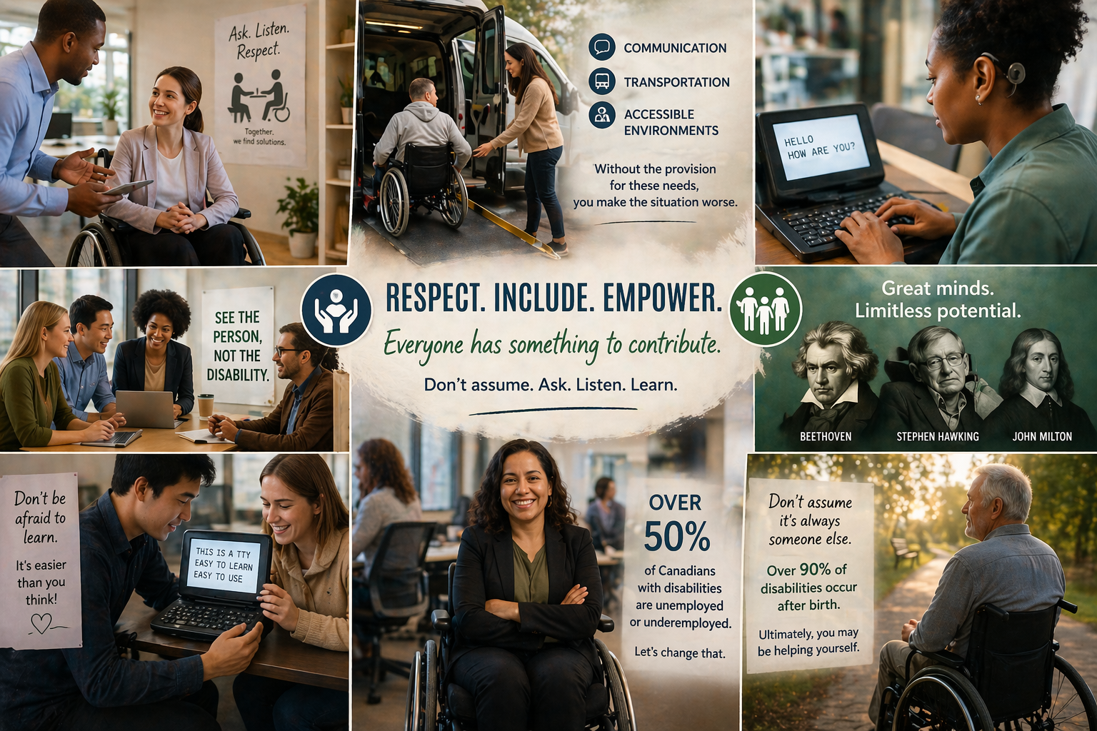 Disabilities dos and donts image