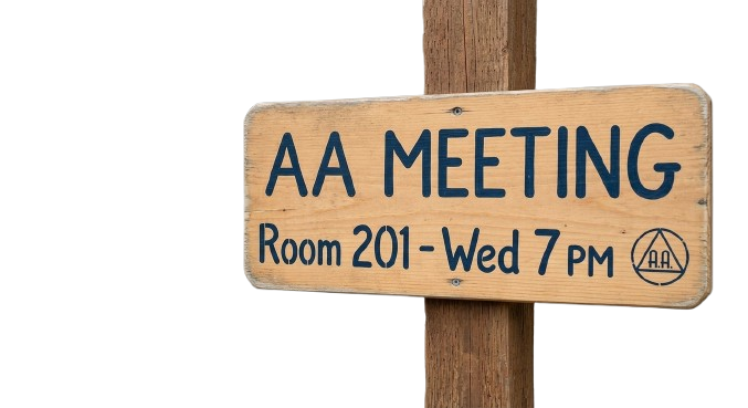 AA meeting signs