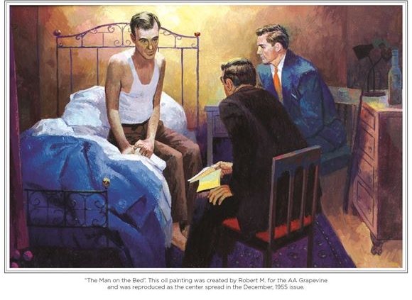 the man on the bed