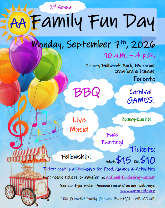 2nd Annual AA family fun day