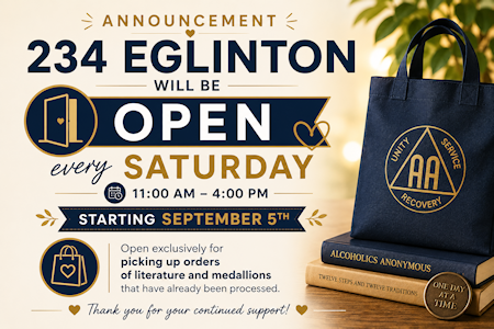 Saturday Opening Announcement