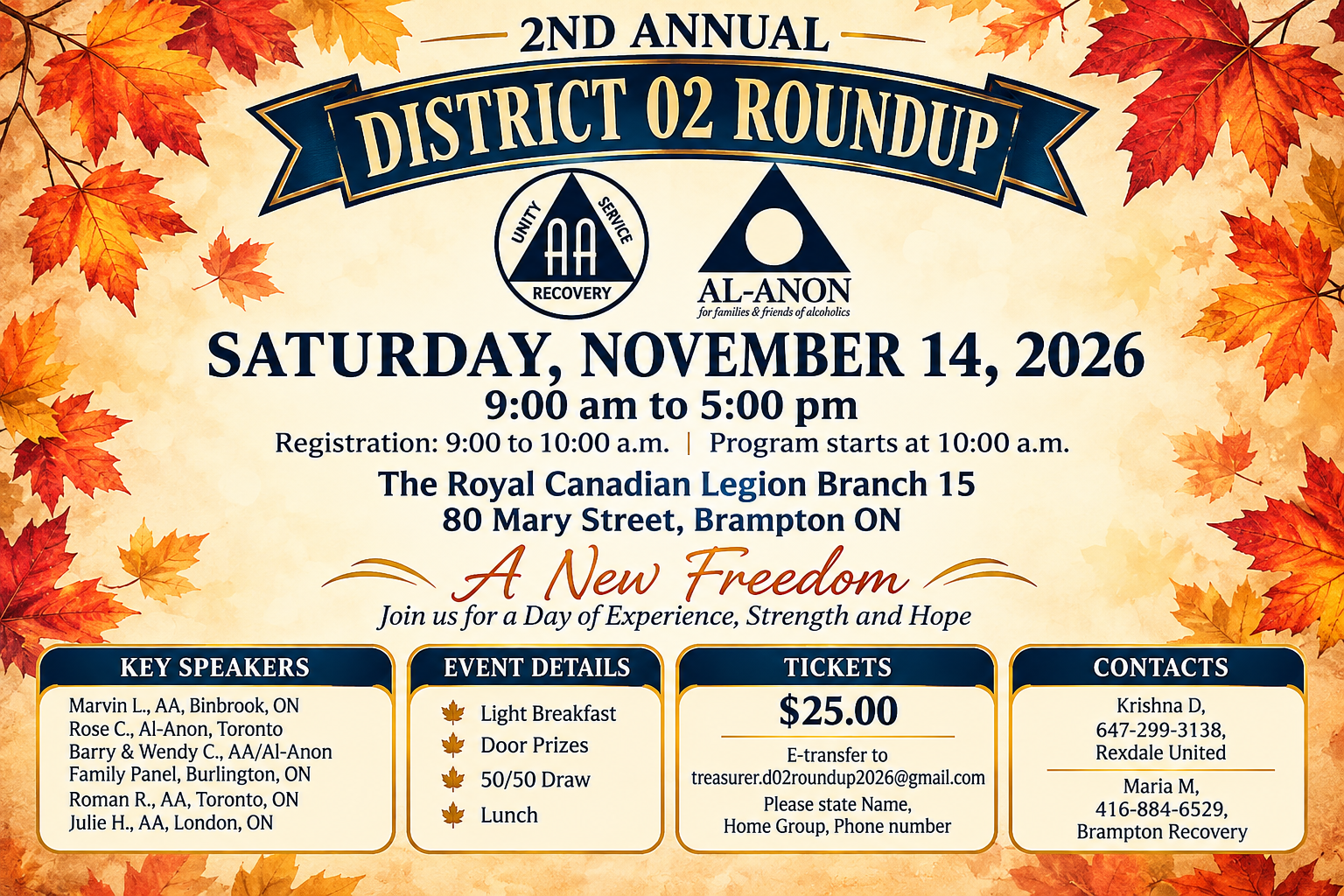 Autumn District 02 Roundup Flyer