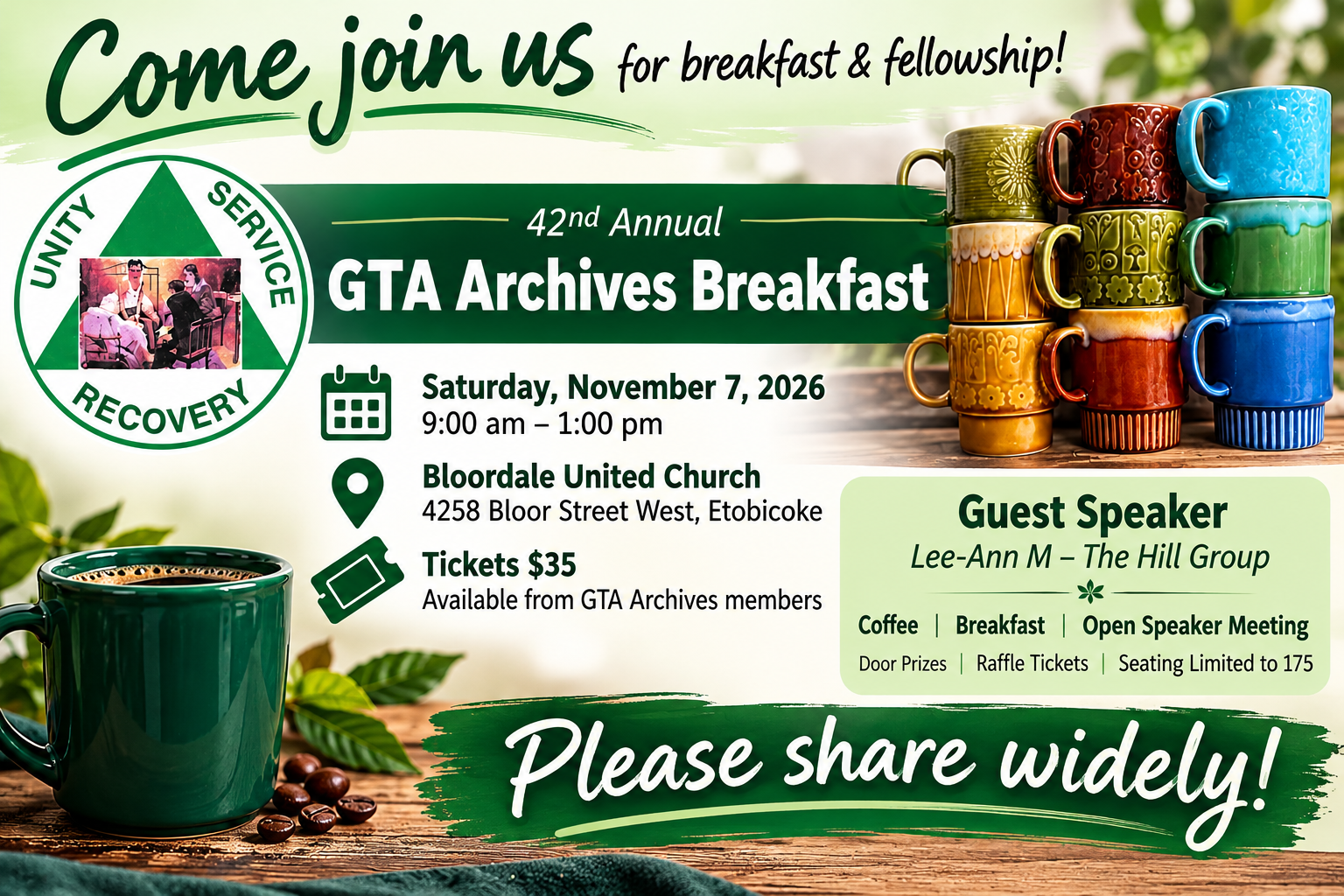 GTA Archives Breakfast Flyer