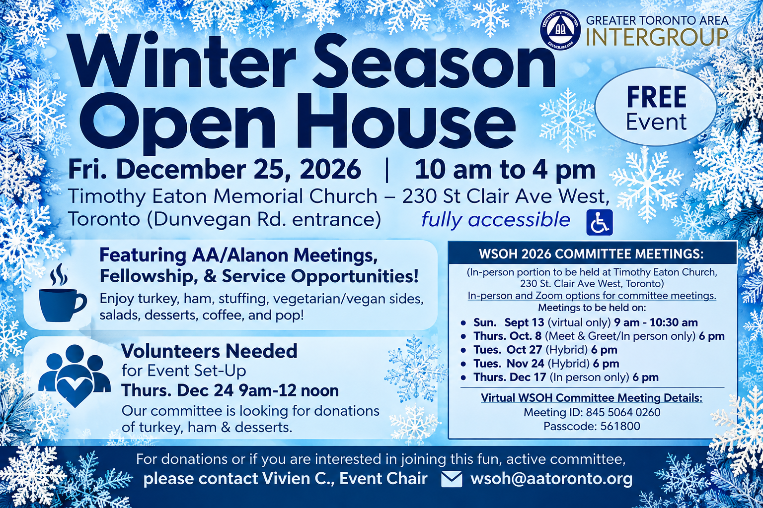 Winter Season Open House Flyer